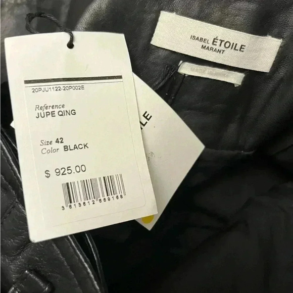 Isabel Marant Dark Leather Mini Skirt - Picture 7 of 8